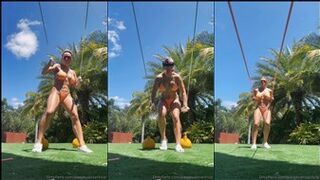 Paige Vanzant Bikini Booty Workout Onlyfans Video Leaked