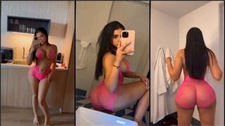 Mimi Yousefi Aka Mimiiyous Sexy Fishnets Pink Lingerie Onlyfans Video Leaked